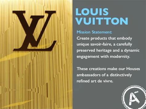 louis vuitton mission and vision statement|louis vuitton corporate information.